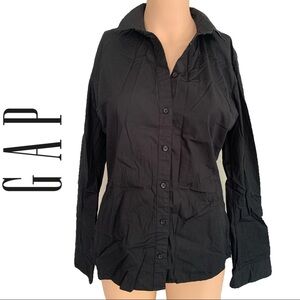 GAP Black Long Sleeve Blouse Size 6